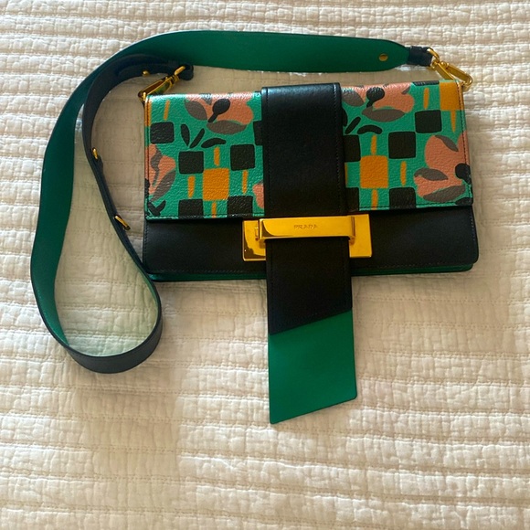 PRADA bag limited edition 2017 Mango+Nero - Picture 3 of 10